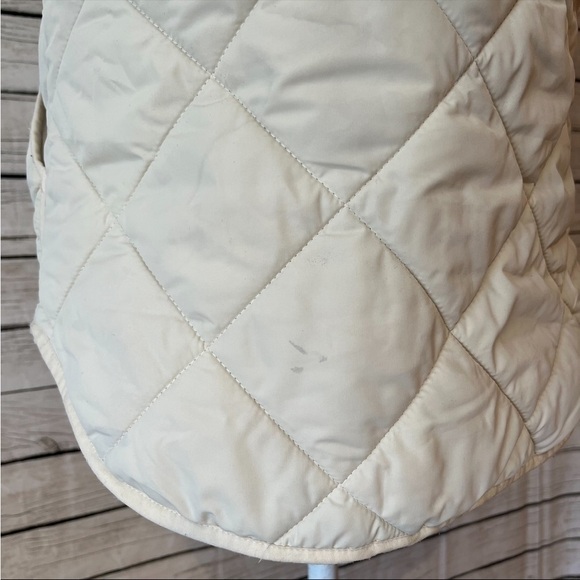 J. Crew Mercantile White/Cream Puffer Vest Size X-Small - Picture 11 of 12